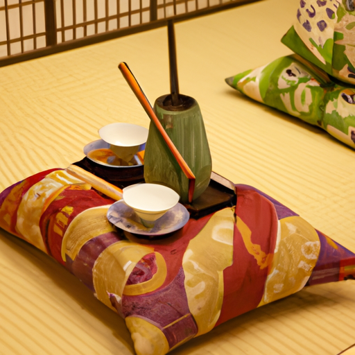 mustvisit - Traditional Japanese tea ceremony, serene and peaceful setting, intricate tea set, cultural experience in Tokyo